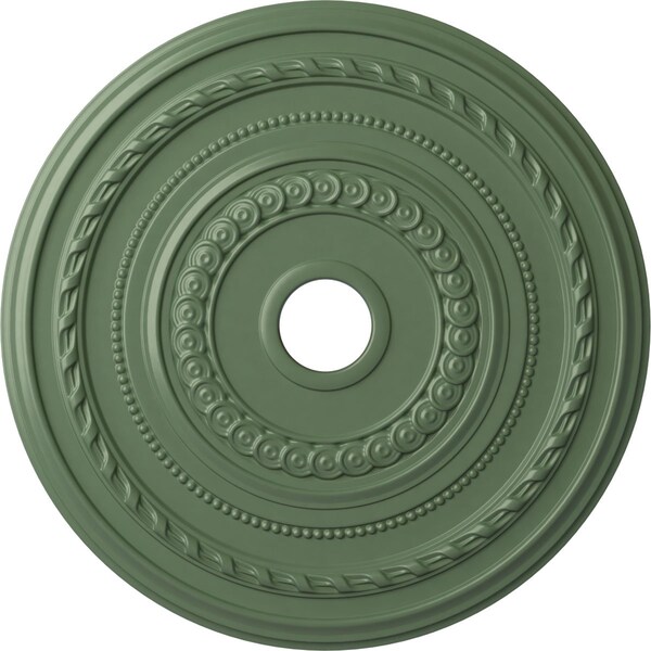 Ekena Millwork Cole Ceiling Medallion (Fits Canopies up to 9 1/8"), 25 3/8"OD x 3 3/8"ID x 1 3/8"P, Athenian Green CM25COAGF - main